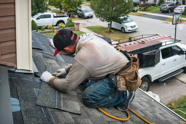 Professional Emergency Roof Repair technician working in Wilson, WI